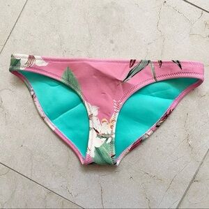 Triangl Pink Floral Bikini Bottoms Medium
